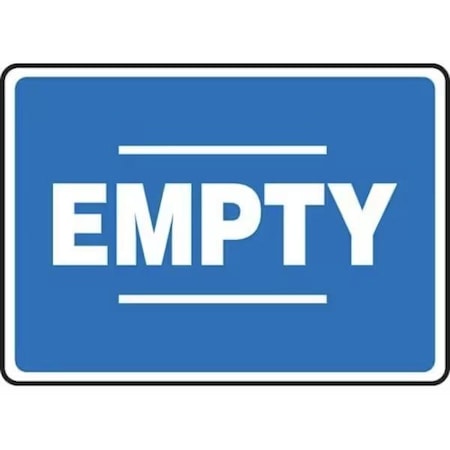 Accuform CHEMICAL DRUM SIGN EMPTY 7 in  X 10 in MCPG583XV